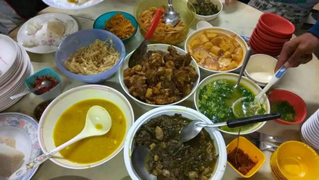 A Mizo lunch spread