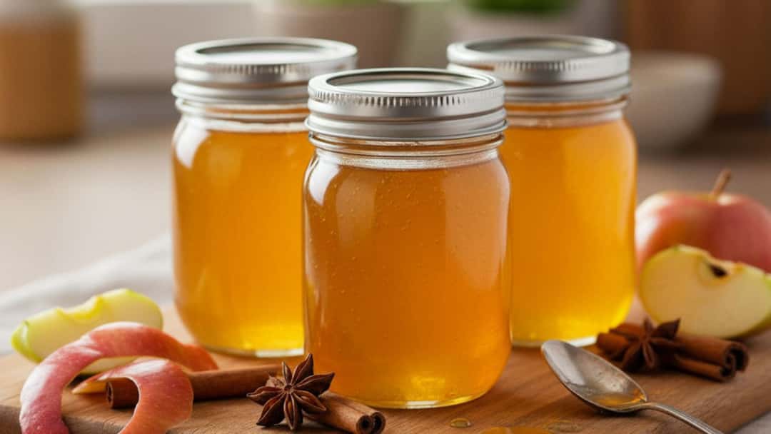 Homemade Apple Scrap Jelly 