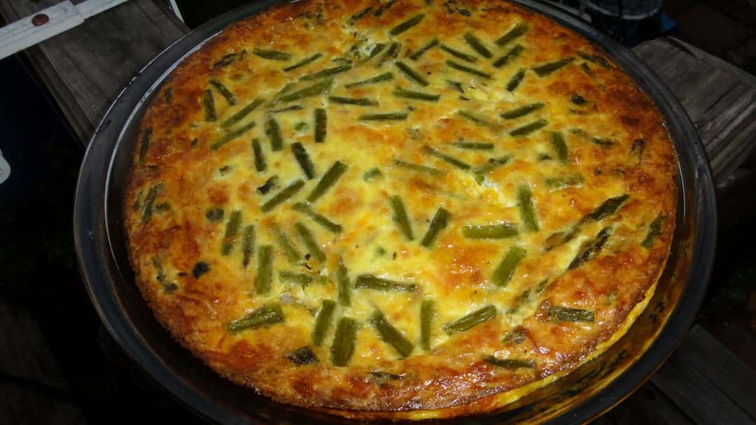 Asparagus quiche