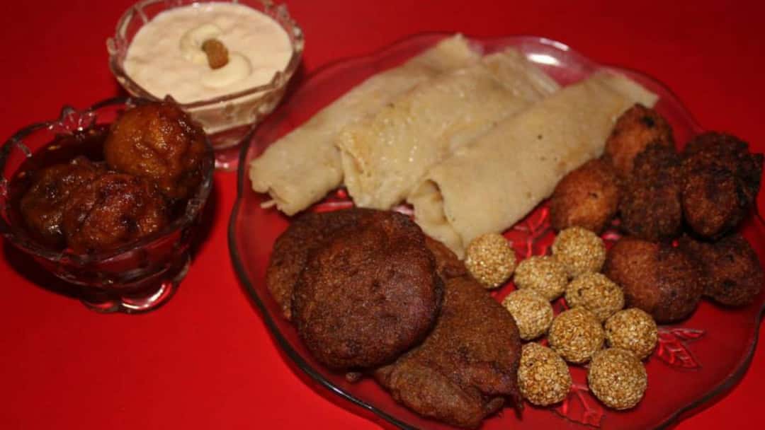 Bengali pitha on a plate - banner image