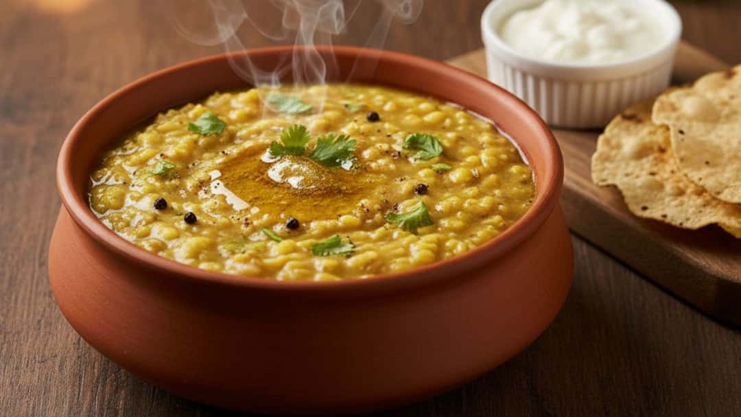 Brown Rice Khichdi with Moong Dal