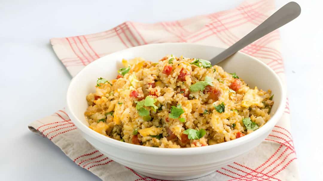 Cauliflower Upma in a bowl