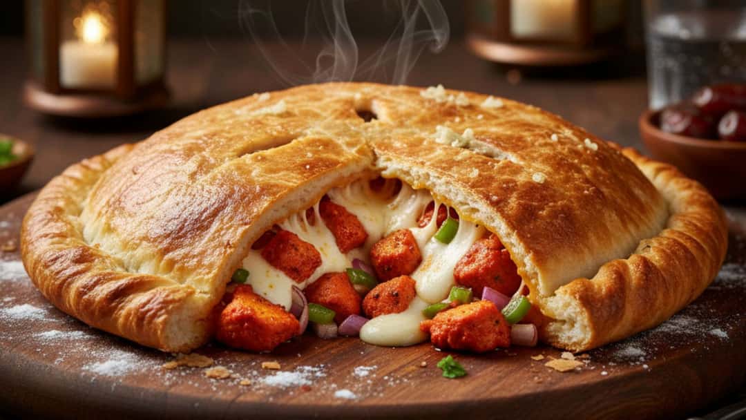 Chicken Tikka Calzone Recipe