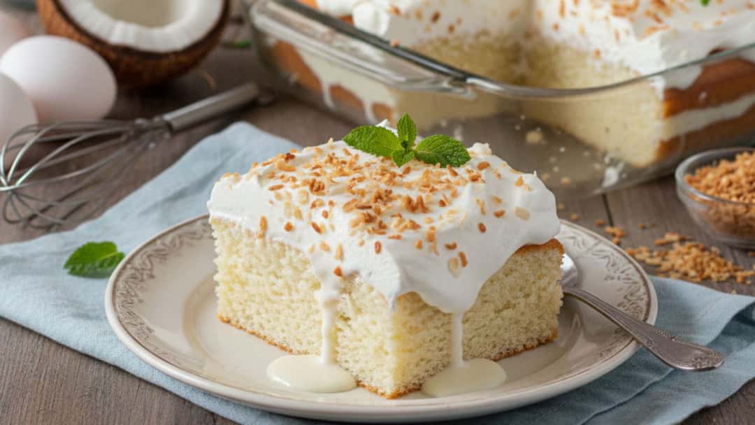 Coconut Milk Tres Leches Cake