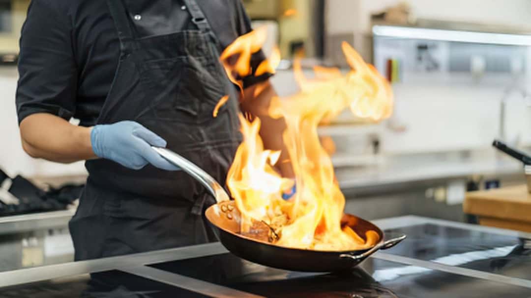 Flambé for Father's Day.
