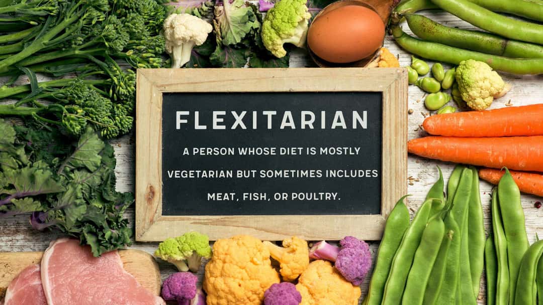 Flexitarian diet greens and meat