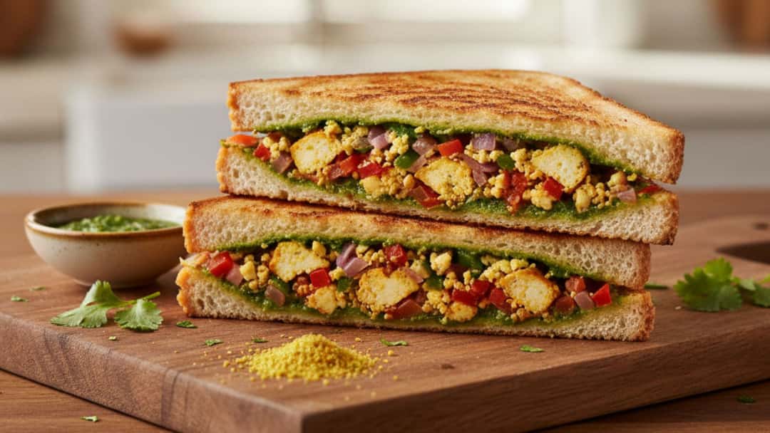 Grilled Paneer Sandwich Recipe