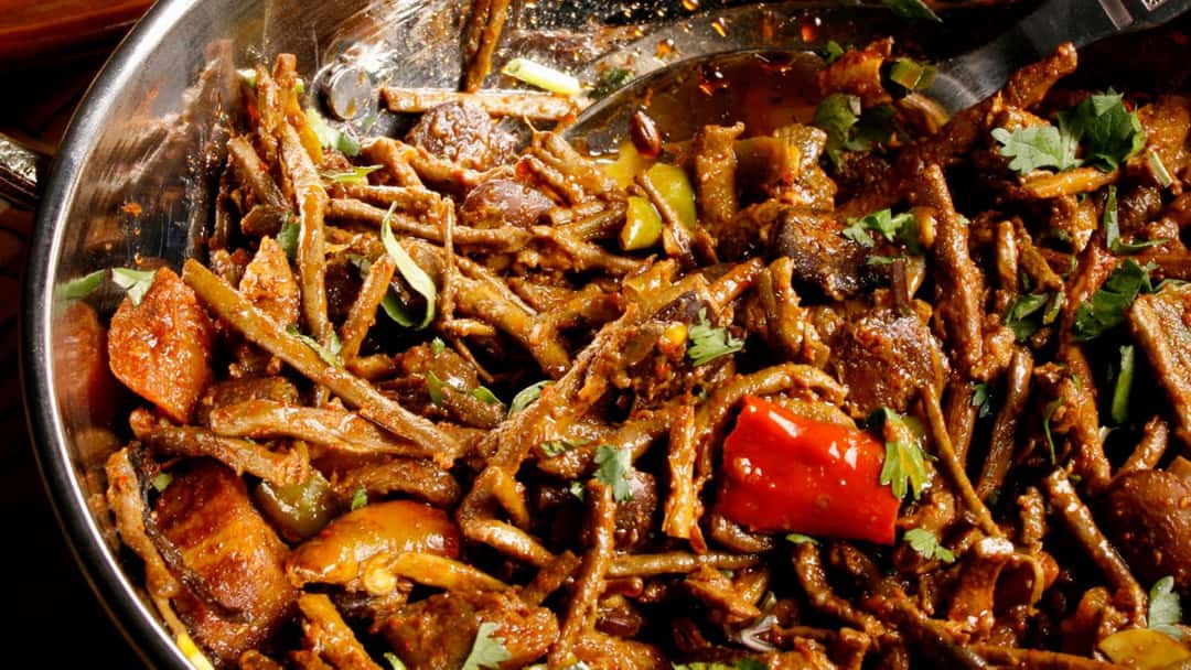 Ker sangri in a kadhai