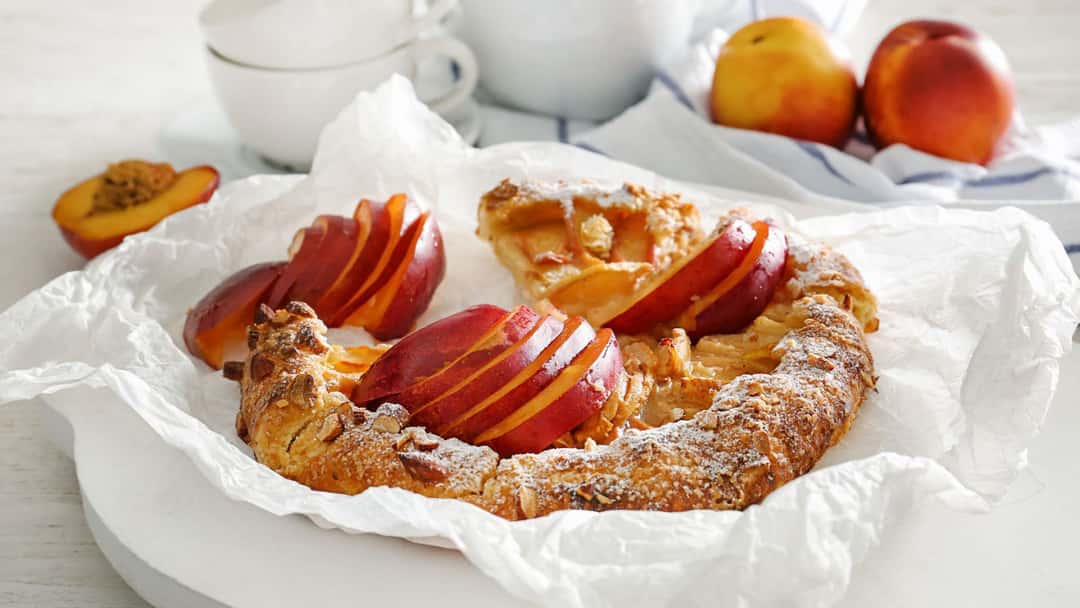 Khapli Wheat Stone Fruit Galette.
