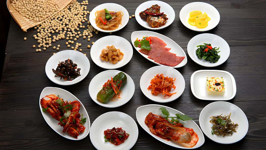 Korean banchan dishes