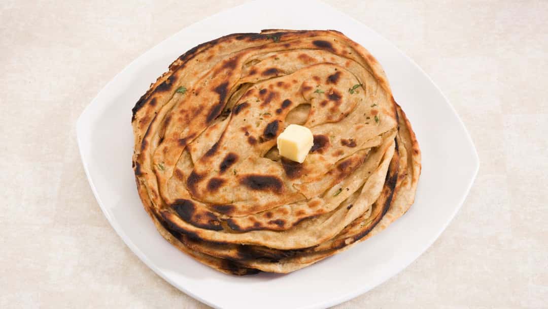 Laccha Paratha made with khapli atta.