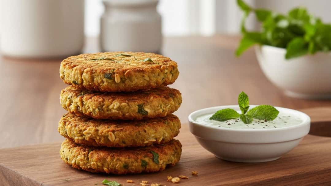 Lauki and Oats Tikki
