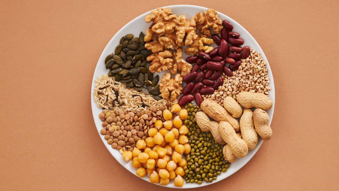 Cooking With Legumes, raw and cooked assortment 