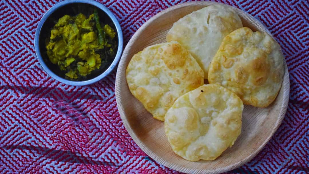 Khapli Wheat Bengali Style Luchi