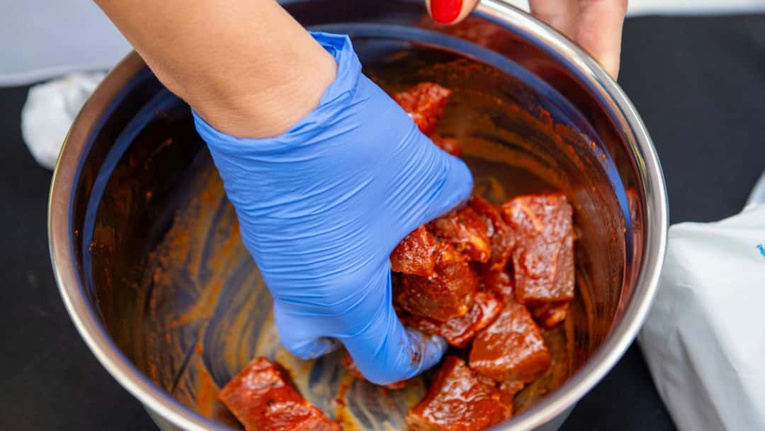 The process of marination for meat & poultry 