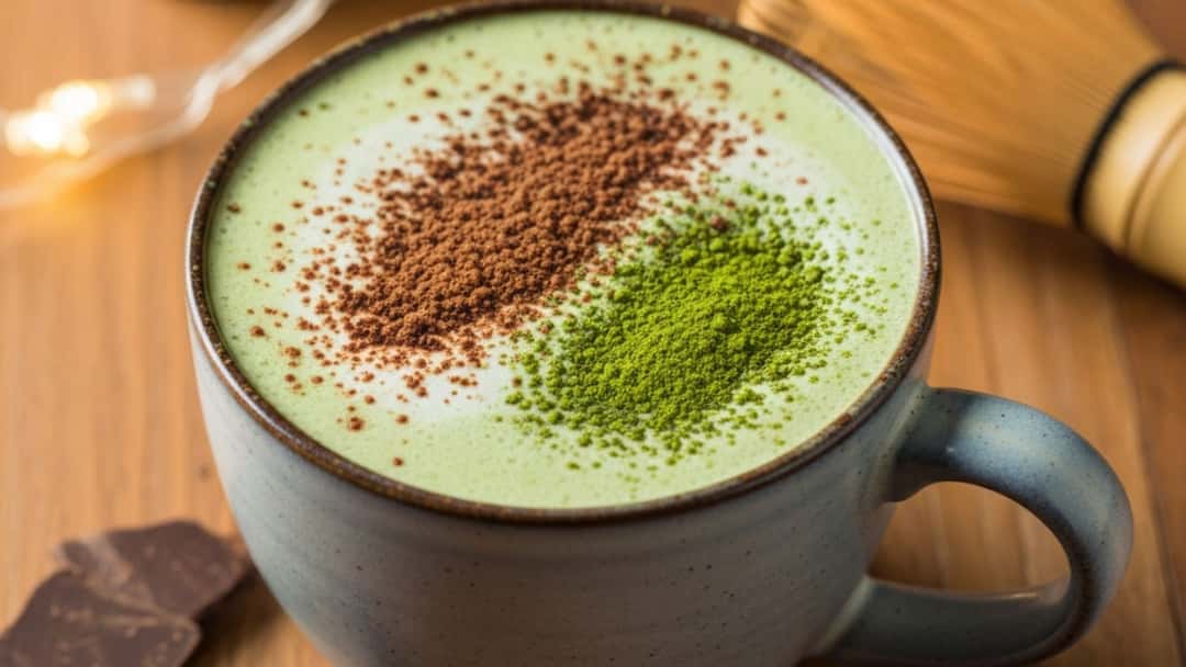 A Cup of Matcha Hot Chocolate 