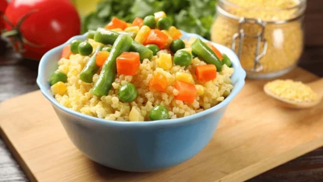 A bowl of millet khichdi 