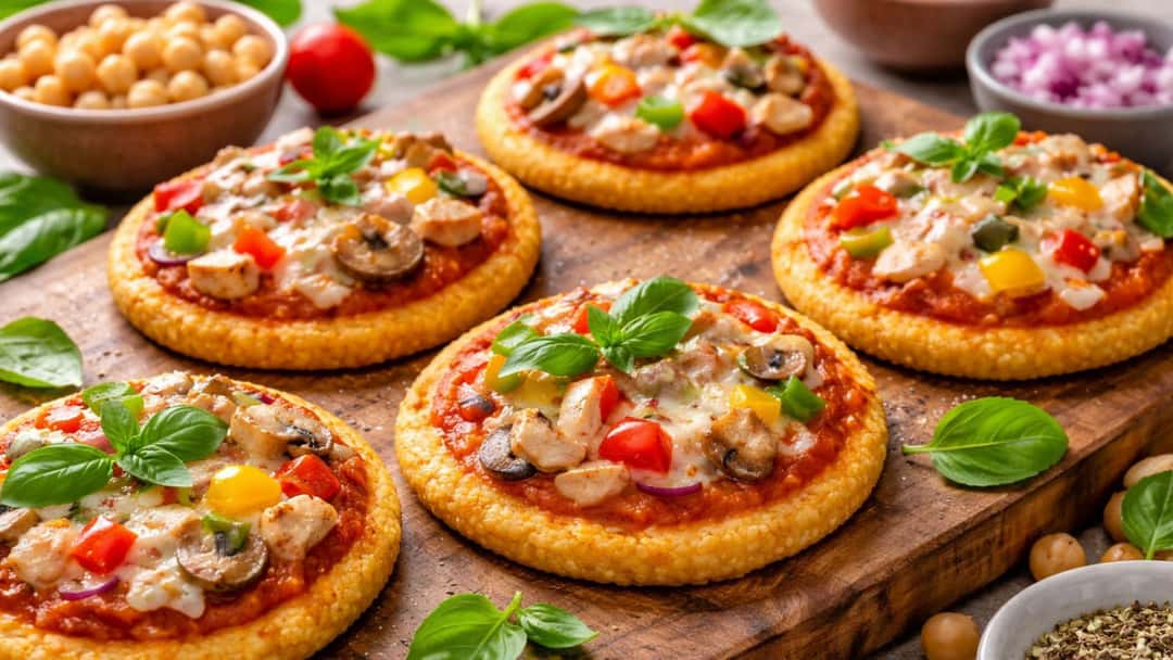 Kid-Friendly Chickpea Mini Pizza Recipe