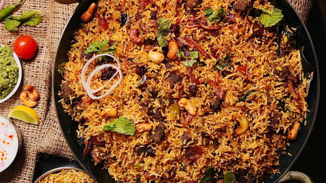 Mutton Seekh Kebab Biryani