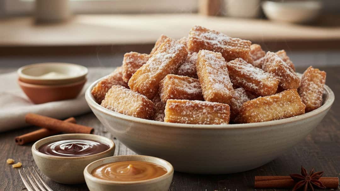 Crispy Paratha Churro Bites