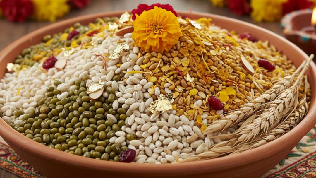 Dhanteras Prosperity Bowl with Seven Grains