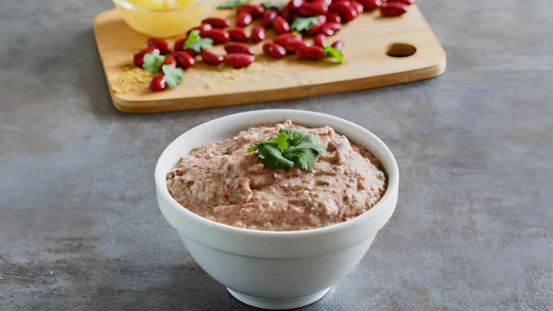 Rajma hummus in a bowl - banner image