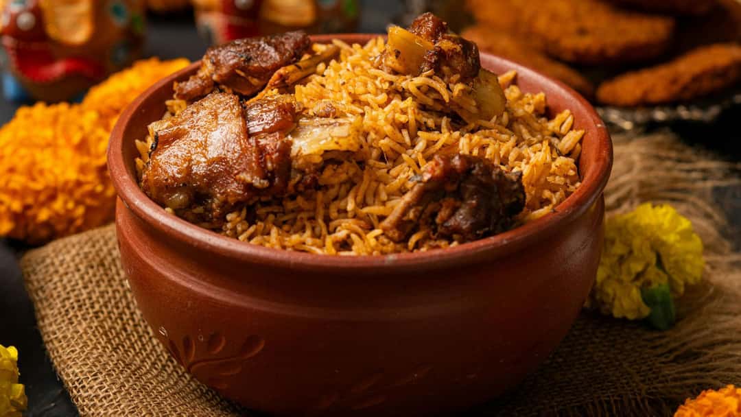 South Indian style biryani.