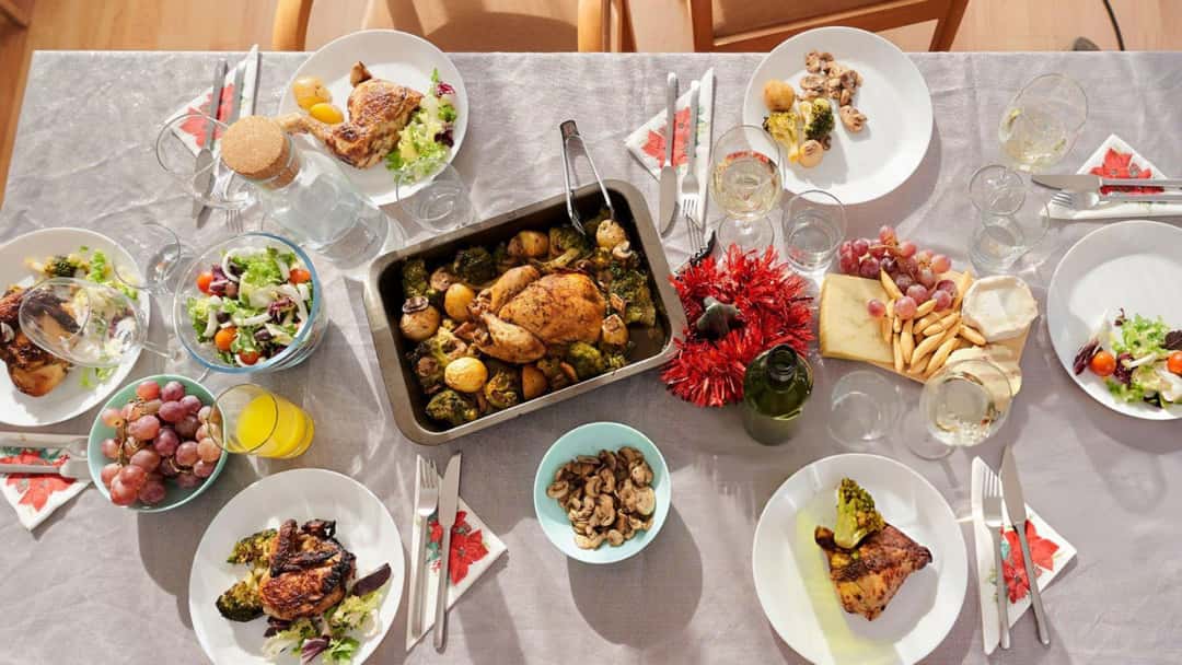 Spread of sheet pan baked