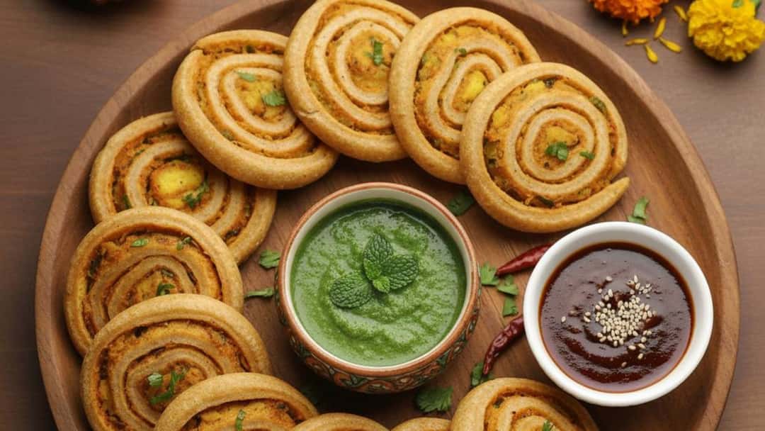 Stuffed Paratha Pinwheels Recipe For Dussehra