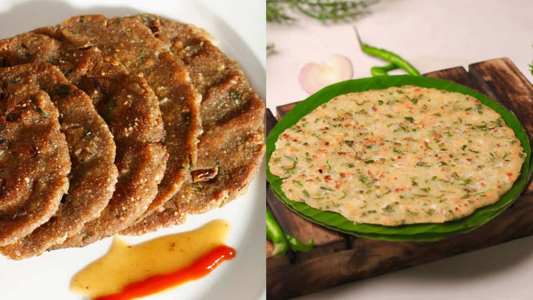 Thalipeeth and akki roti