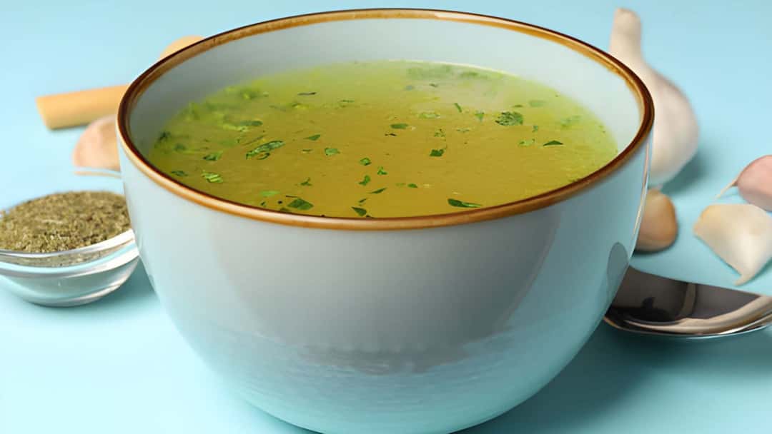 Thengapaal Rasam in a deep bowl