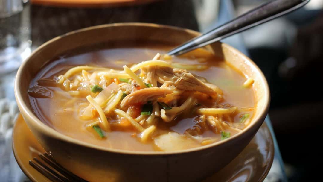 a bowl of thukpa