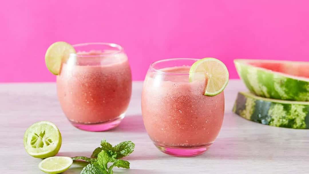 Watermelon Shikanji in a glass