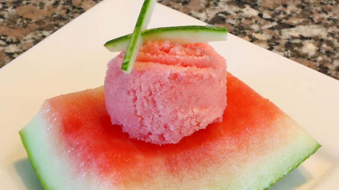 Spicy Watermelon Sorbet