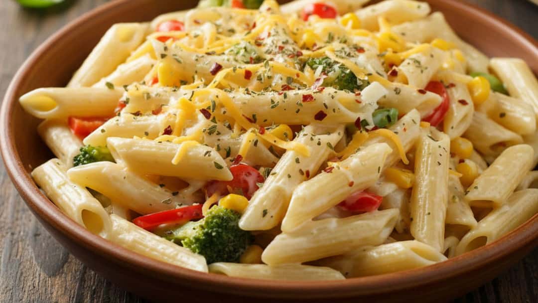 Cheesy White Sauce Pasta 