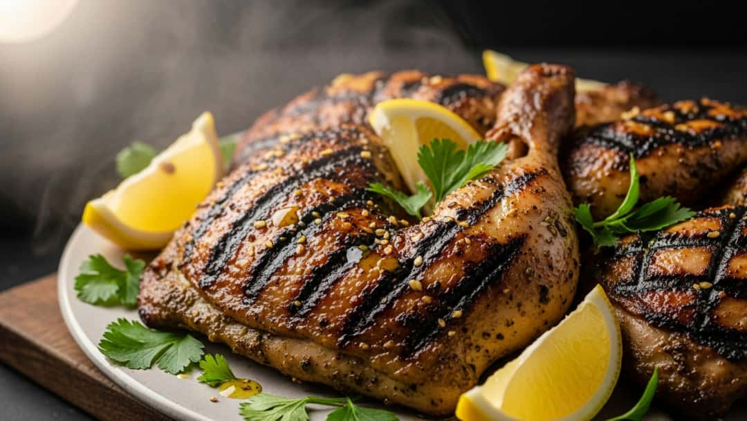 Za’atar Grilled Chicken with herbs