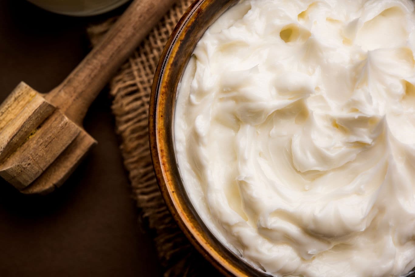 White butter (makhan) in bowl