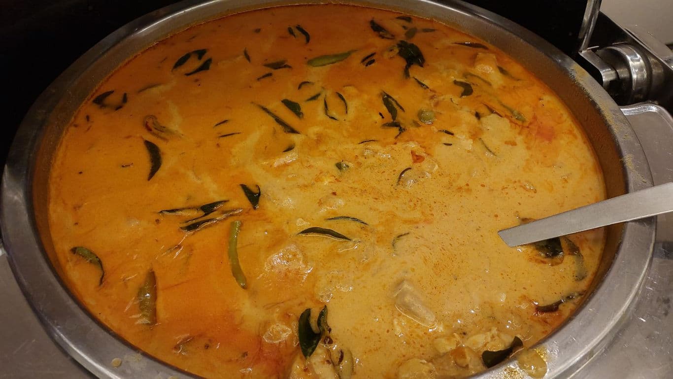 Large pot of creamy curry stew