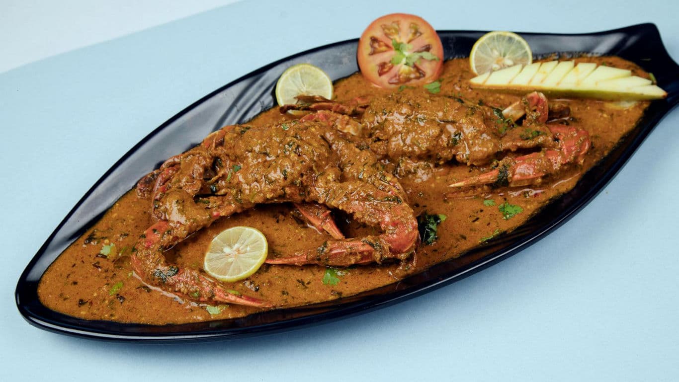 Andaman seafood curry featuring crab.