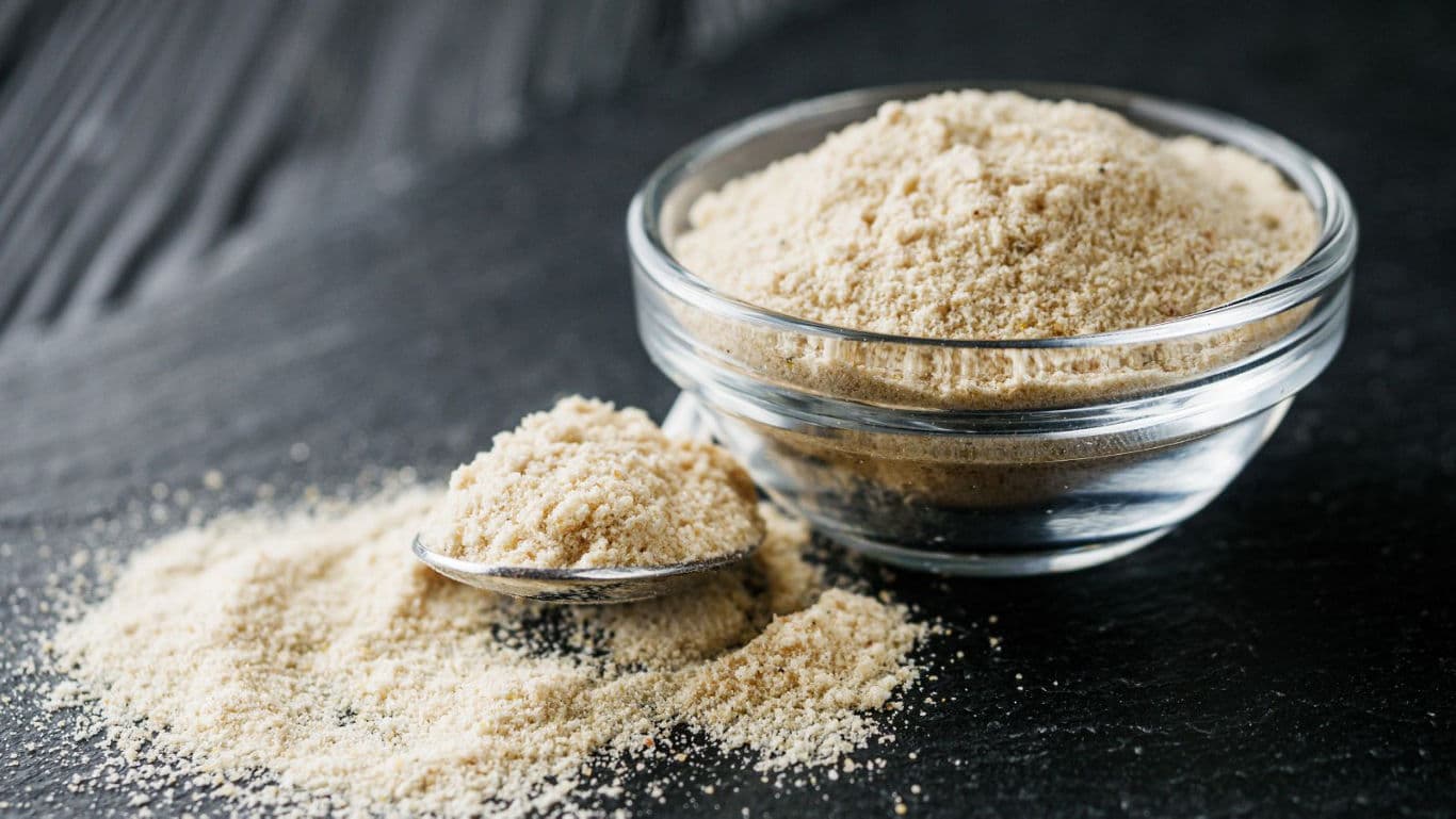 A closeup of hing powder.