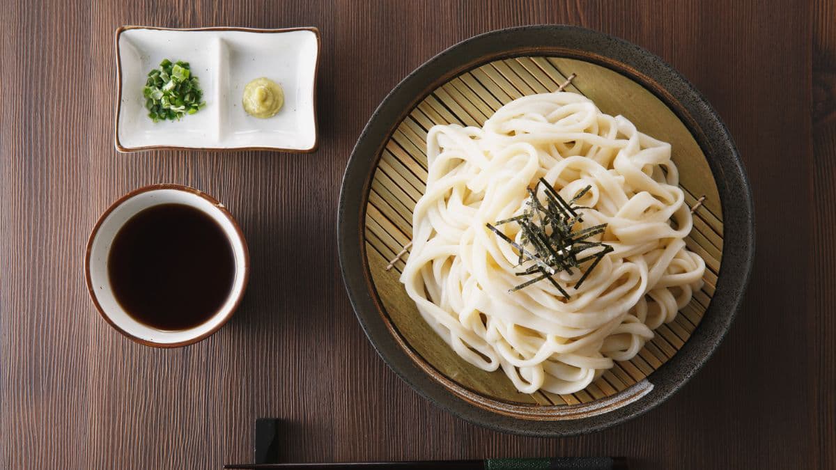 Zaru soba assembled