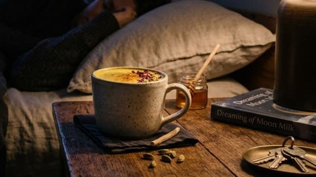 Ayurvedic Moon Milk For Stress Relief 