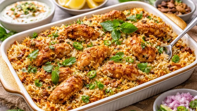 quick-dinner-idea-oven-baked-chicken-biryani-in-30-minutes-thumbnail