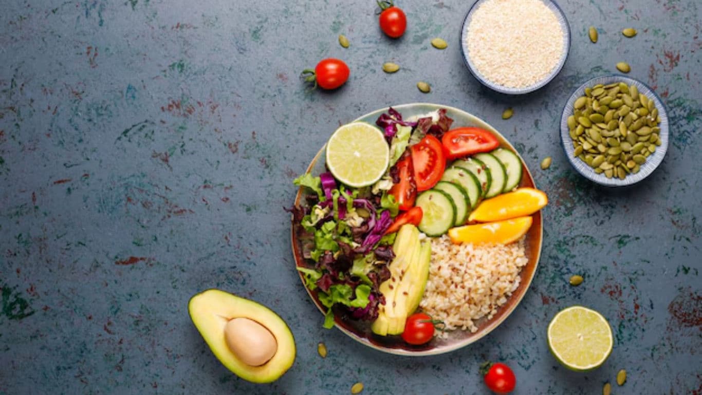 Healthy Salad Bowl with Fresh Ingredients