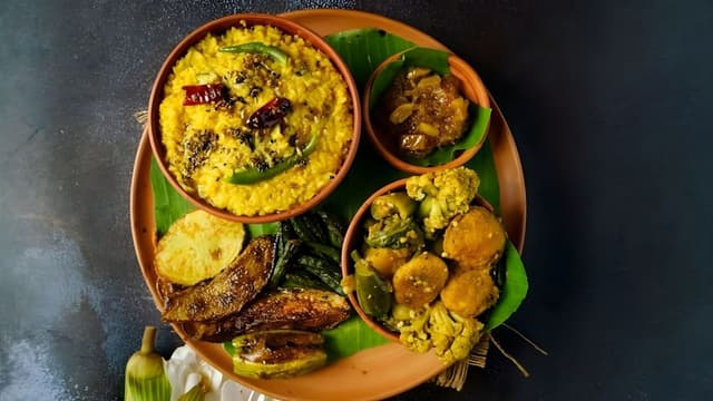 Bengali Vasant Panchami Bhog platter