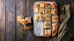  Black Garlic and Brie Focaccia Bread Web Banner