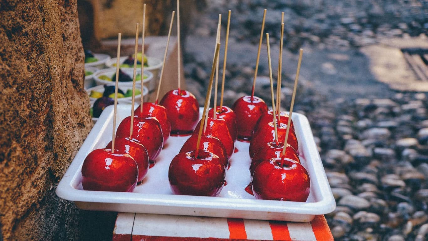 Candy apples for Halloween