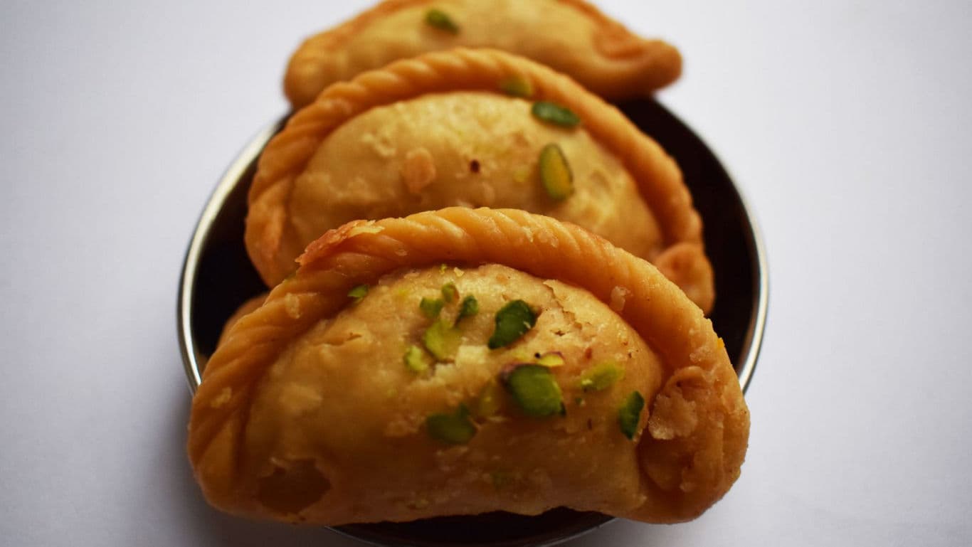 Close up of traditional fried sweet pastries