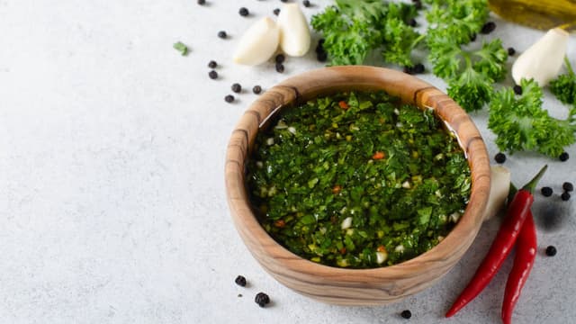 Chimichurri in a jar