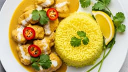 Coconut Chicken Curry With Lemon Rice Web banner